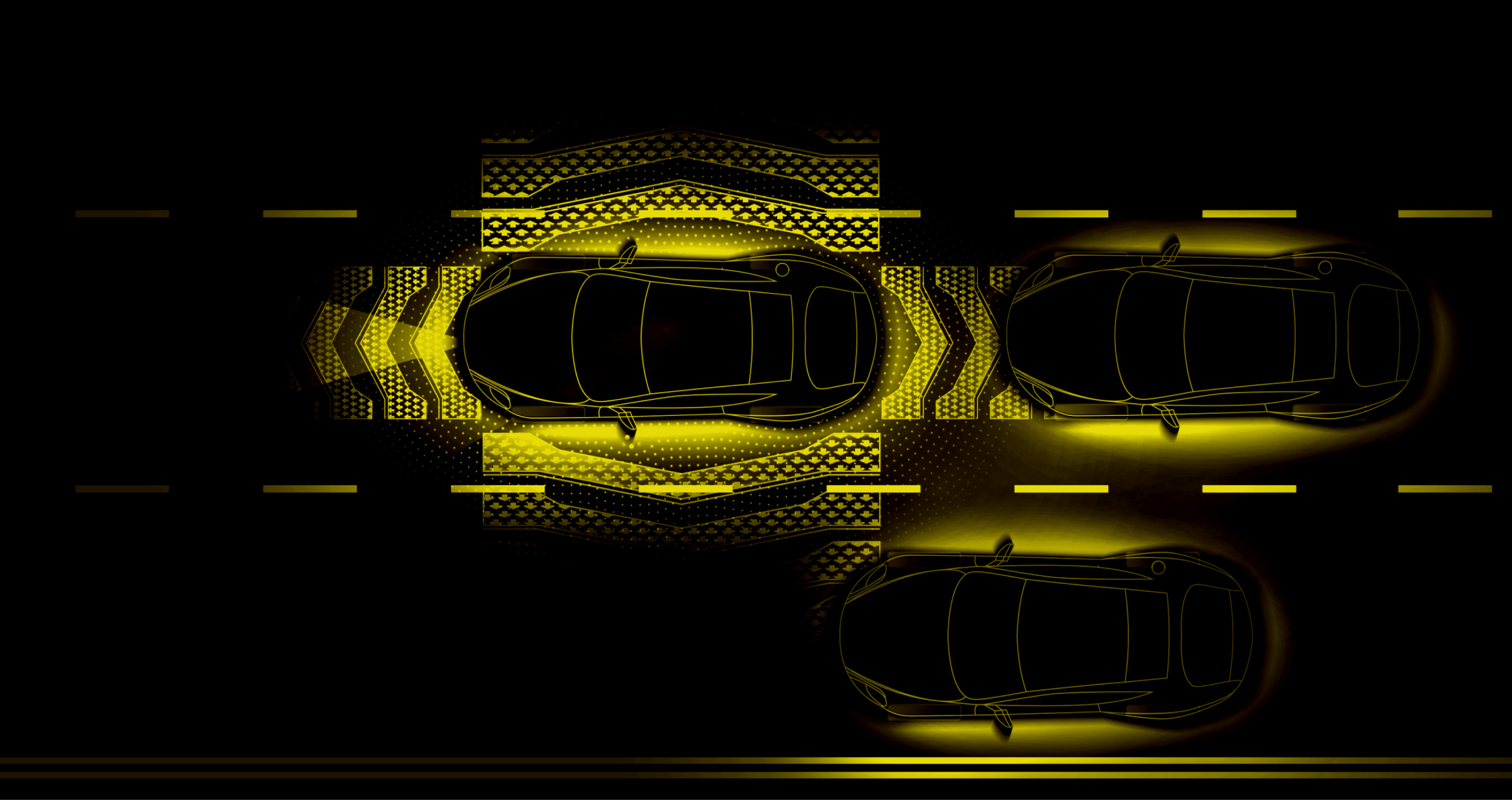 Sensores en un coche de derecha a izquierda
