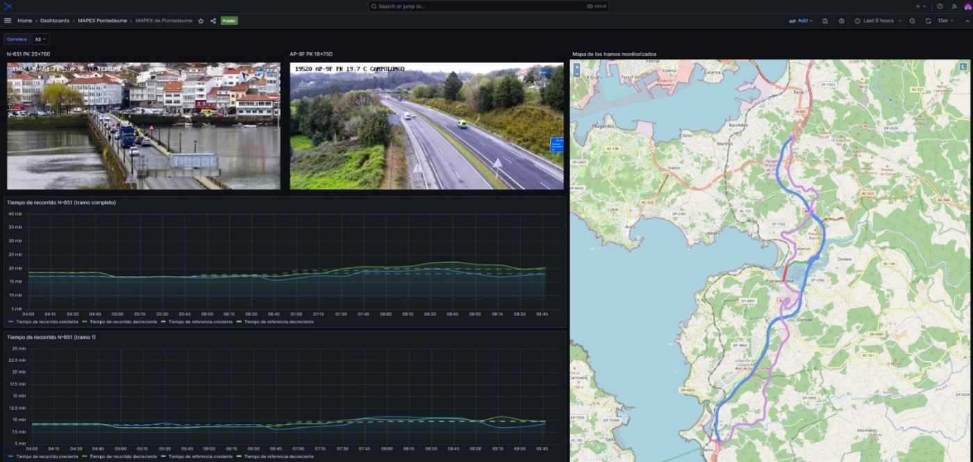 Tiempos de recorrido en obra Pontedeume - imagen0